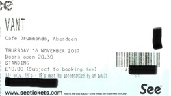 tags: VANT, Aberdeen, Scotland, United Kingdom, Ticket, Cafe Drummond - VANT on Nov 16, 2017 [530-small]