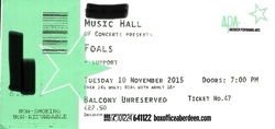 tags: Foals, Aberdeen, Scotland, United Kingdom, Ticket, Music Hall - Foals / Real Lies on Nov 10, 2015 [572-small]