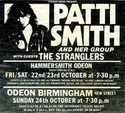 Patti Smith Group / The Stranglers on Oct 22, 1976 [898-small]