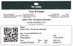 Ticket, Jethro Tull on May 5, 2024 [761-small]