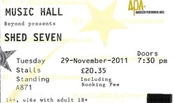 tags: Shed Seven, Aberdeen, Scotland, United Kingdom, Ticket, Music Hall - Shed Seven on Nov 29, 2011 [637-small]