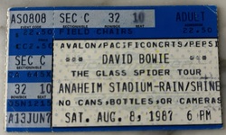 David Bowie / Siouxsie & The Banshees on Aug 8, 1987 [689-small]