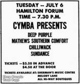 Deep Purple / Mathews Southern Comfort / Chilliwack / Sundance / Steel River on Jul 6, 1971 [724-small]